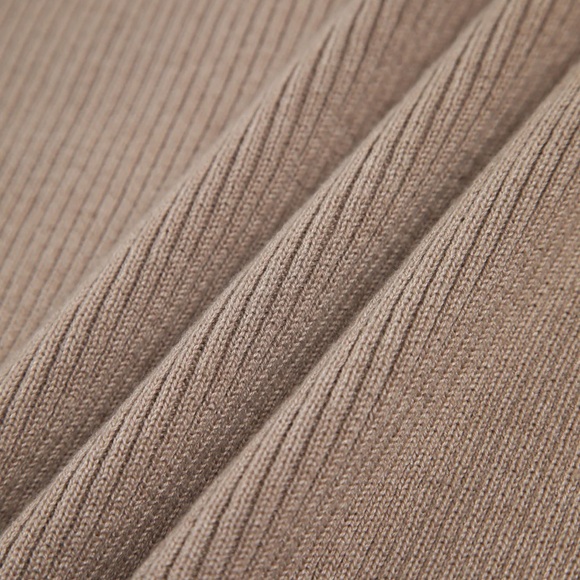 Commense Beige Ribbed Halter Top - Picture 5 of 5